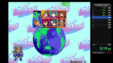 Puzzle Bobble 3 (Arcade) vs CPU (Hard) in 6:05