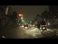 4K 2017/7/12 名古屋市　ゲリラ豪雨と道路冠水 [1～4倍速]