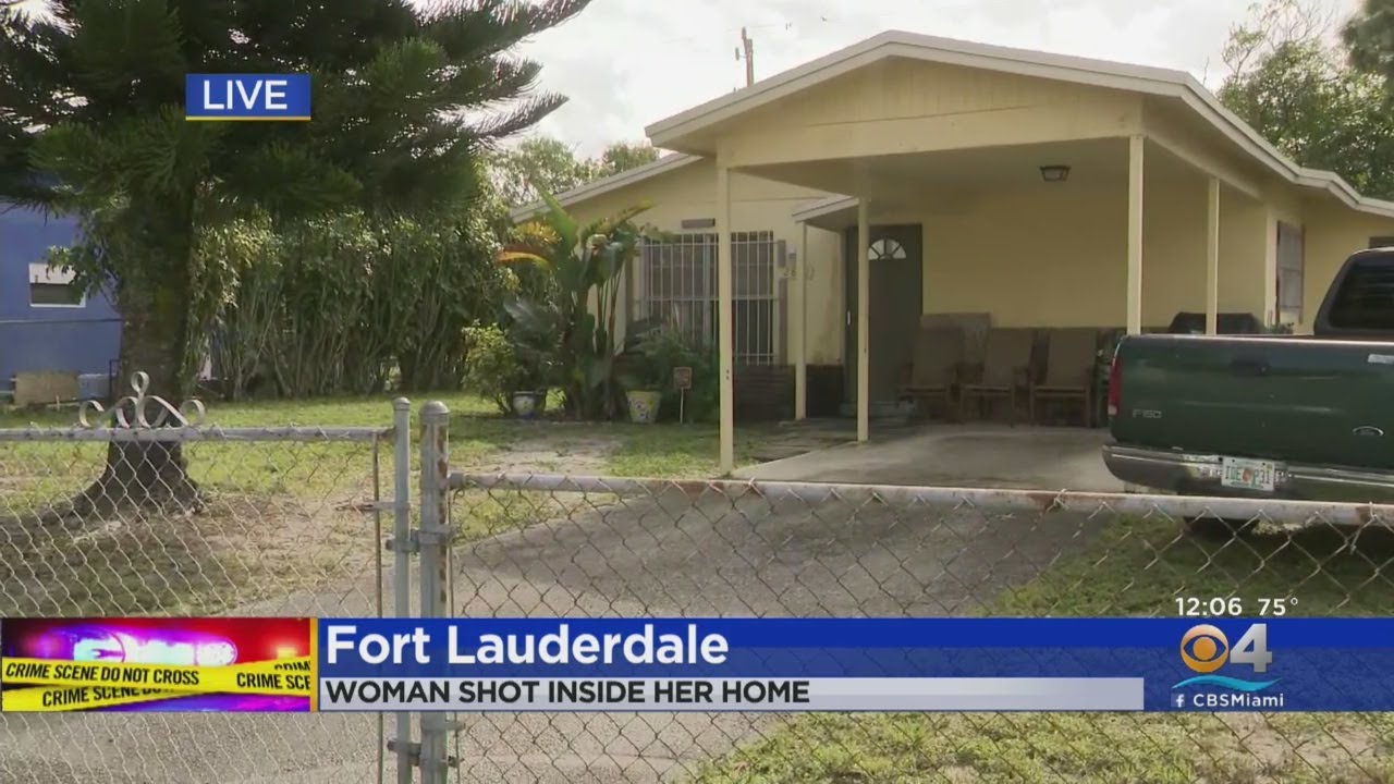 Fort Lauderdale Woman Shot In Her Home - YouTube