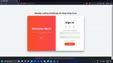 Modern Login & Signup Form UI Design | HTML CSS Challenge #1