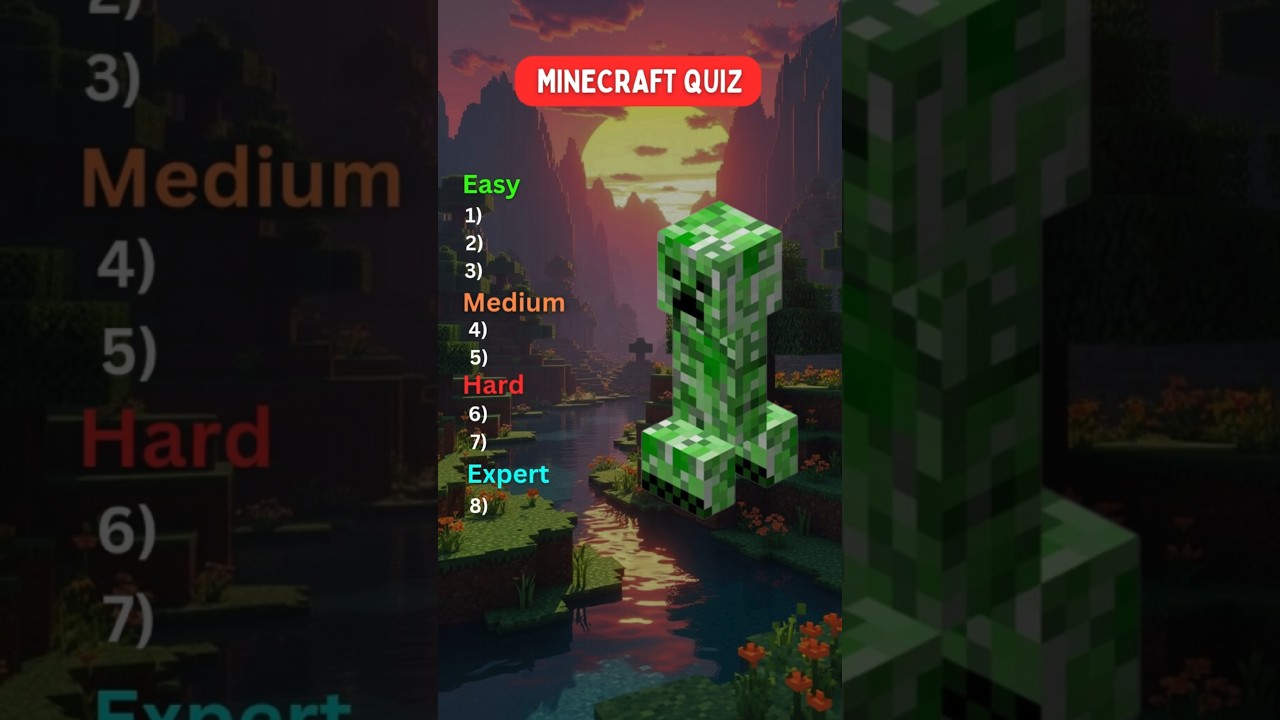 Only 1% of Minecraft Fans Can Name All These Mobs! 😤🟢 