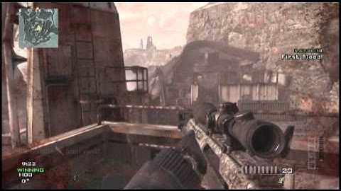 MW3-NEW faceoff map 1v1 random throwing knife