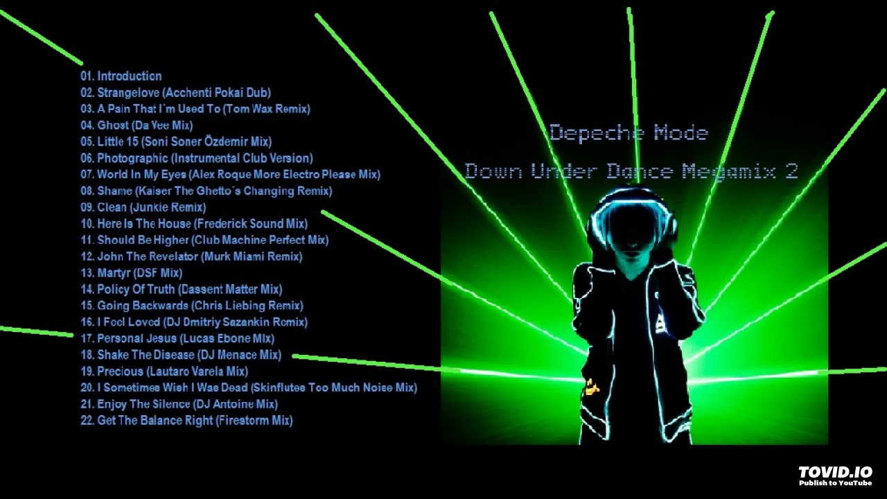Depeche Mode Down Under Dance Megamix 2 YouTube