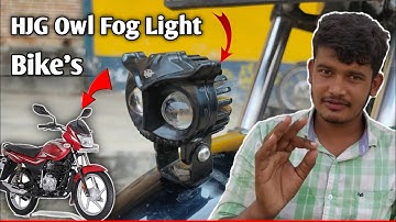 How To Install HJG Owl 40W LED Dual Fog Lights In Bike