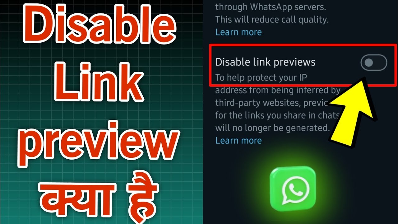 WhatsApp Me Disable Link Preview Kyia Hai YouTube whatsapp-me-disable-link-preview-kyia-hai-youtube