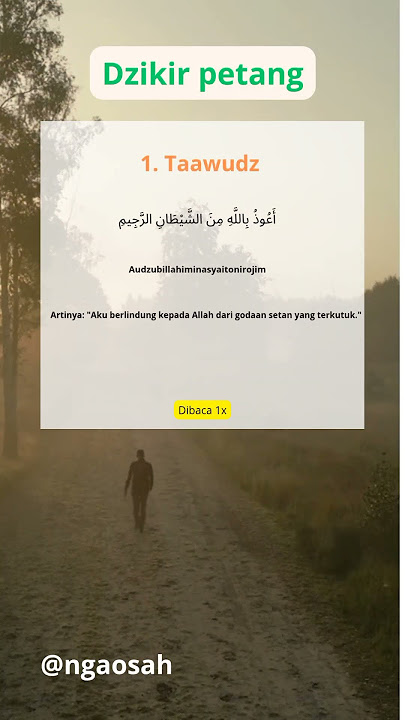 Taawudz. #dzikir #dzikirpetang #taawudz