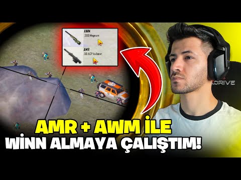 HEM AWM İLE HEM AMR İLE 1V3 / PUBG MOBILE