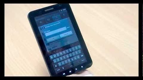 Using ThinkFree Office to create and edit MS Office documents on a Samsung Galaxy Tab
