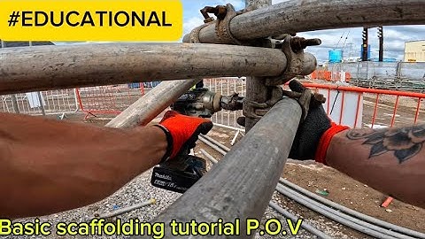 How to set up scaffolding tutorial #121 #P.O.V #scaffolding #construction #educational #subscribe