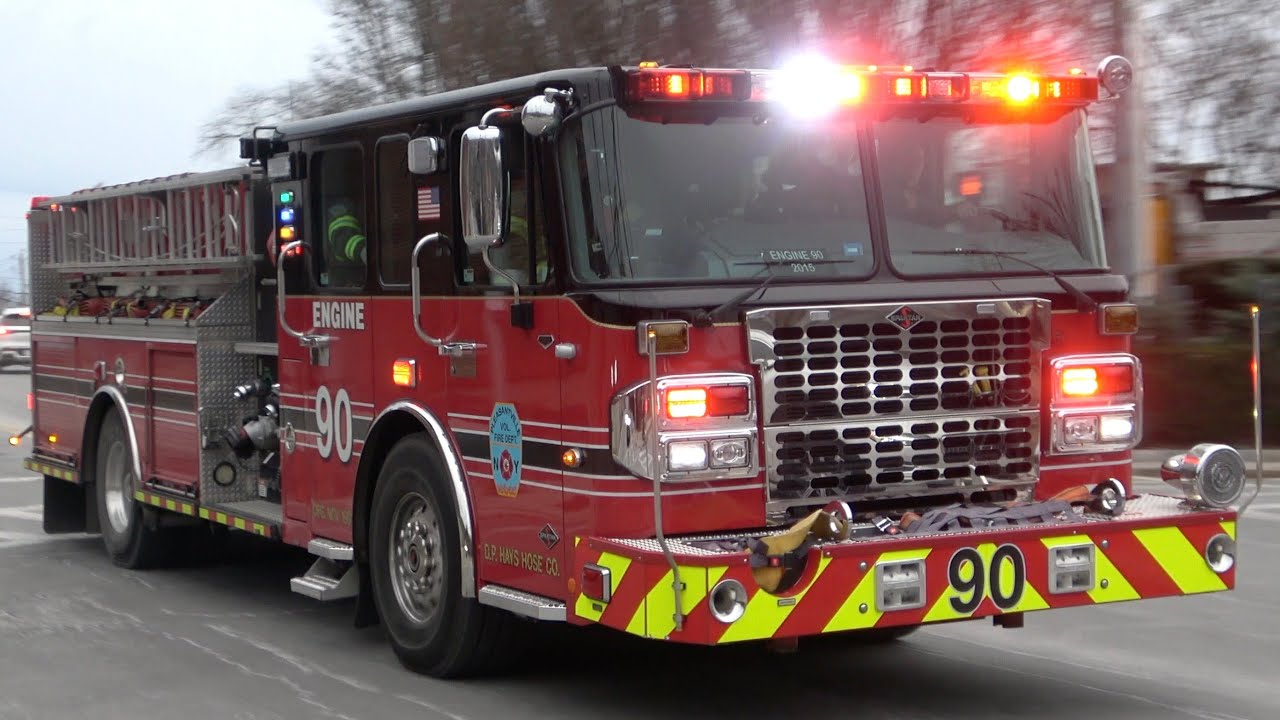 Pleasantville FD *NEW* Car 2371 & Engine 90 Responding YouTube