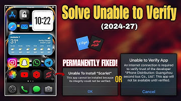 Fix Unable to install “Scarlet” Permanent | solve unable to verify app | install ipa file on iphone