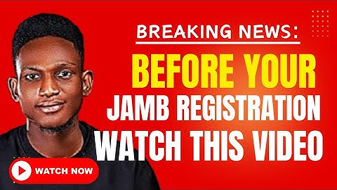 Before Your 2026 JAMB Registration Watch This Now! (A FULL Video Guide on The Step-by-step Process)