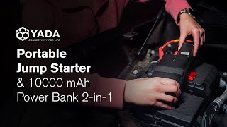 TYPE S Jump Starter 10,000mAh with LCD and Emergency Light