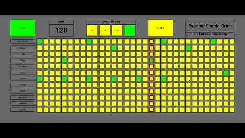 Pygame Simple Drum Demonstration