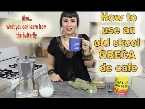 How to make coffee with an Espresso Maker /Greca using Cafe