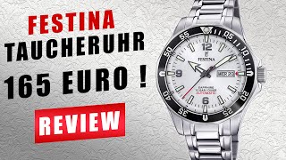 Taucheruhr - unter 200 EUR - Festina F20478/1 Automatik mit Saphirglas - Review | TEST | Deutsch