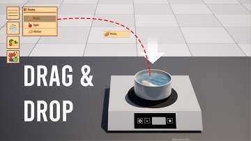 Unreal Engine 5 Cooking Game Tutorial - Part 7 - Drag and Drop UI Buttons From Inventory