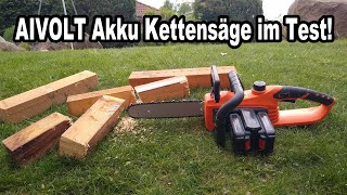 Aivolt Akku Kettensäge Im Test! Was Kann Sie?