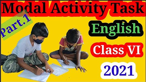 Class VI Model Activity Task 2021 Part-1 for English solved by Md Soyeb