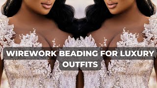 HOW TO MAKE A EMBELLISH LUXURY DRESSES/HEADPIECES WITH WIREWORK BEADING | BEGINNER-FRIENDLY TUTORIAL screenshot 4