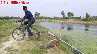 Unbelievable.! Cycle Wheel Water Pump From The River | Without Electricity| Easy To Pump The Water