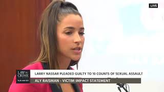 Olympic Gymnast Aly Raisman Speaks Out at Nassar Hearing