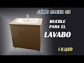 DIY ¿CÓMO  HACER UN MUEBLE PARA EL LAVABO?