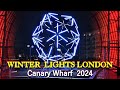 Canary wharf winter lights london 2024 new installations and artworks walk   winter