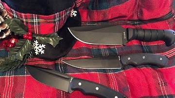 KaBar 1277 Bowie Knife ( classic ) and the KaBar IFB ( International Fixed Blade ) series