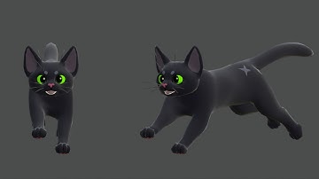 Cat Run Cycle - Learning 3D Animation