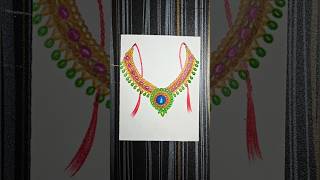 Realistic Necklace Drawing Tutorial | Step-by-Step Easy Sketch for Beginners