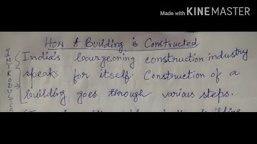 Process writing: The Construction of a Building