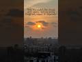 POV You are watching the sun sink into the horizon, turning the heavy gray clouds into a burning can