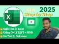 Excel Text Split Using LEFT &amp; FIND Formula | No Text to Columns Needed (Hindi Tutorial)