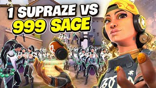 1 SupRaze vs 999 Sage | Dünyanın en iyi Raze i | Valorant