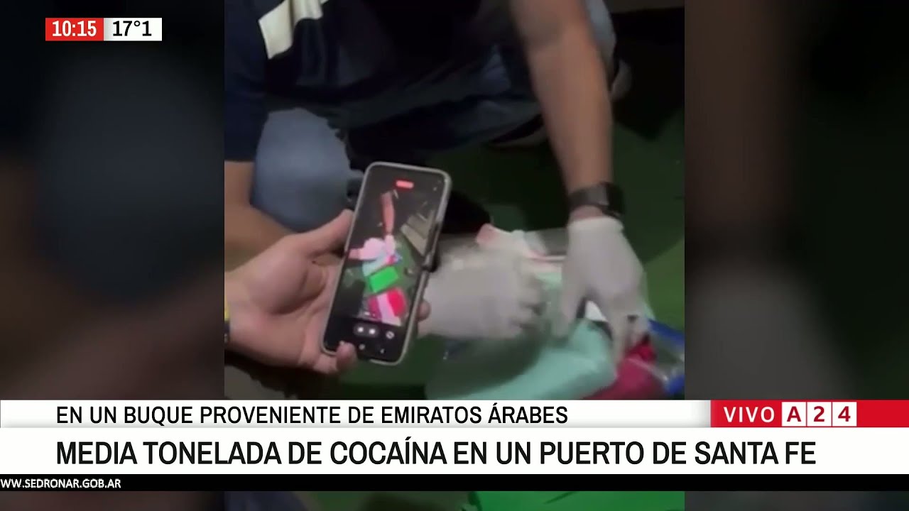 Encontraron un buque con 469 kilos de cocaína en Santa Fe: qué revelaron desde la UIF