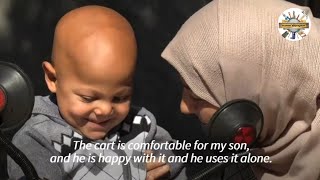 Moamen Abu Raida, a 29-year-old Palestinian technician, builds mobility vehicles for the sick and el