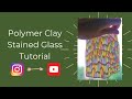 Polymer Clay Stained Glass Earrings Slab Tutorial