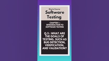 What are the goals of testing, such as bug detection, verification, and validation?