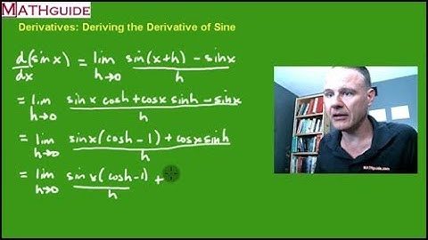 Deriving the Derivative of the Sine Function