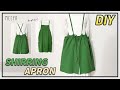 DIY| 앞치마 만들기| 뒷주름| 원피스 앞치마|Making Shirring Apron with a lovely back|셔링|Pattern|도안|핸드메이드| シャーリングエプロン