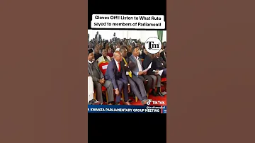 NAJUA VITU MNAPANGA UKO BUNGE KAZI NIKULIPWA NDO MTU ASIENDE NYUMBANI SABABU YA KUIBA MALI RUTO 