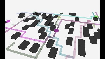 Multi-agent path finding (3D)