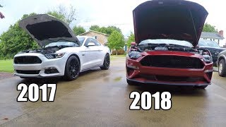 DIFFERENCES in the 2017 vs 2018 Mustang 5.0! Really THAT Different??