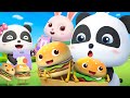 Yummy Burgers and French Fries for Kids | Learn Colors | Nursery Rhymes | Kids Songs | BabyBus