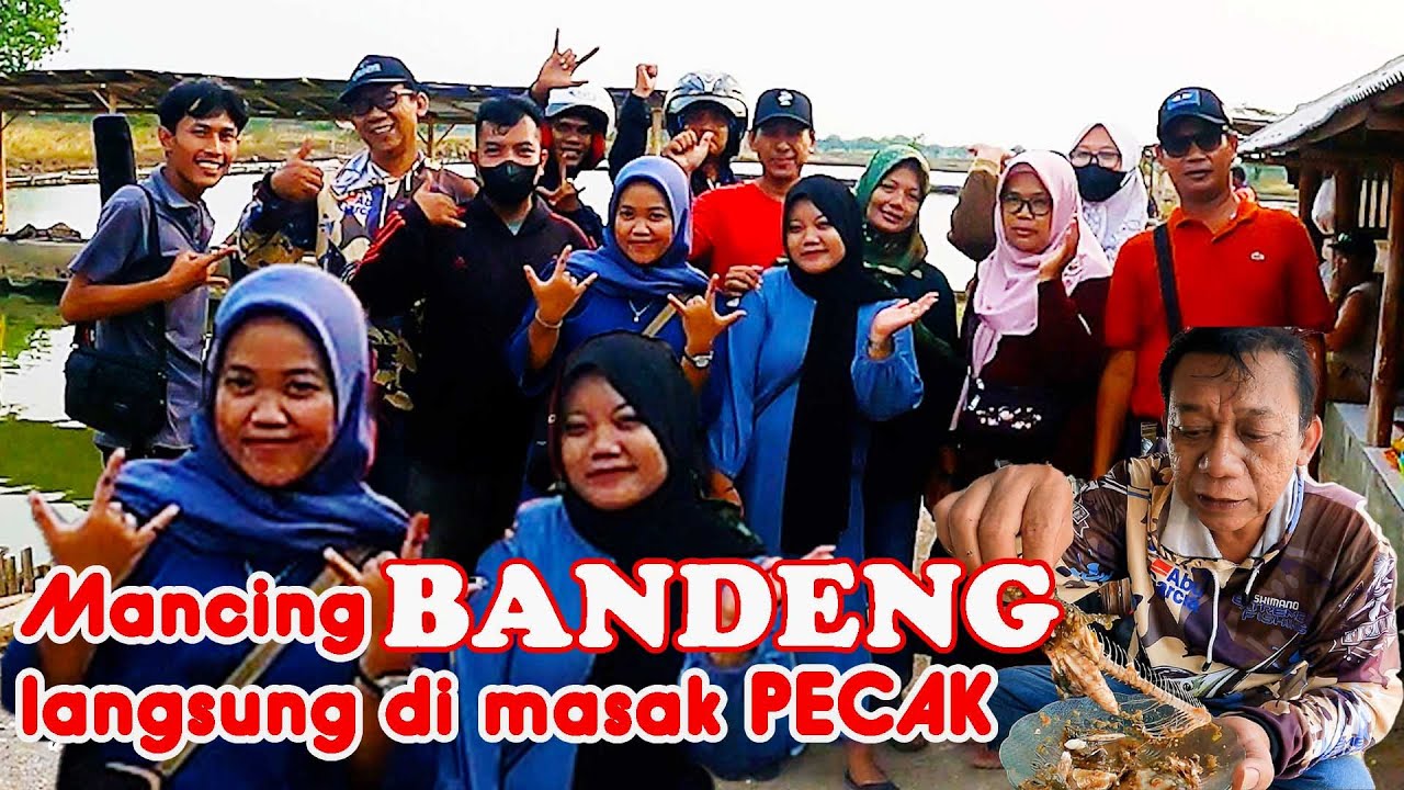 MANCING IKAN BANDENG DI DOMAS. HASILNYA LANGSUNG BUAT BANCAKAN RAME ...