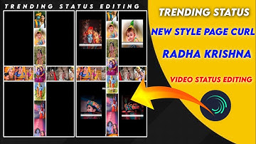new trending status editing|new style page curl video editing |Alight Motion Video Editing