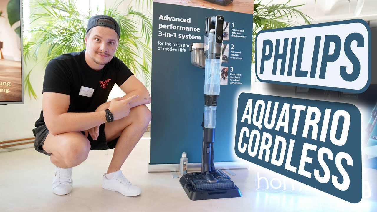 Philips AquaTrio Cordless Test: Völlig EINZIGARTIG! Der BESTE kabellose  Wischsauger 2022! - YouTube