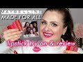 *NEW* Maybelline Made For All Color Sensational Lipsticks Try On & Review