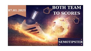 Football Predictions Today(07.01.21)Both Teams To Scores|Free Betting Tips|Soccer Betting Tips Daily